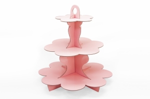 Подставка для пирожных "Нежно-розовая" 32-1665