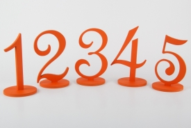 Номера для столов оранжевые 1 шт. 21-2283