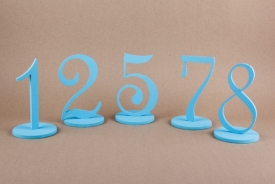 Номера для столов голубые 1 шт. 21-2425