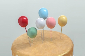 Набор топперов для торта «Воздушные шарики» 25-1081