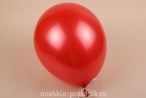 Воздушный шарик красный 30 см с лентой 27-652