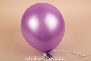 Воздушный шарик фиолетовый 30 см с лентой 27-653