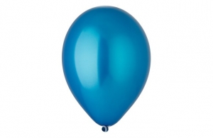Воздушный шарик синий 35 см с лентой 27-1580