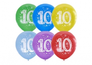 Воздушные шарики "Цифра 10", набор из 10 шт. 27-2565
