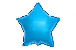 Шар фольгированный "Звезда", диаметр 22 см 27-2621