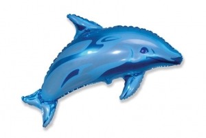 Шар фольгированный "Дельфин", длина 100 см 27-2646