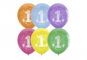 Воздушные шарики "Цифра 1", набор из 10 шт. 27-2750
