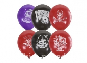 Воздушные шарики "Пираты" 3 шт. с лентой 27-2931