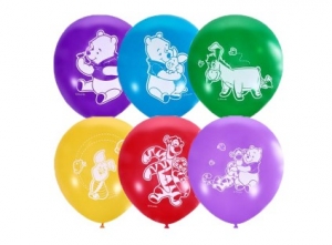 Воздушные шарики "Винни-Пух" 3 шт. с лентой 27-2933