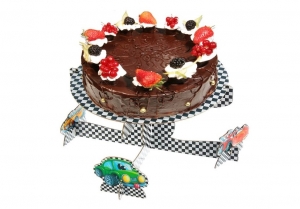 Подставка для торта "С днем рождения" - Тачки 32-4437