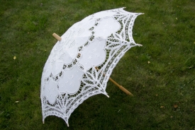Зонт свадебный белый 54-3109