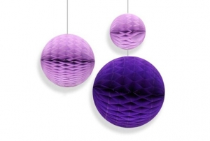 Набор бумажных фонариков "Purple" 3 шт. 46-4791