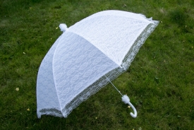 Зонт свадебный белый 54-3078