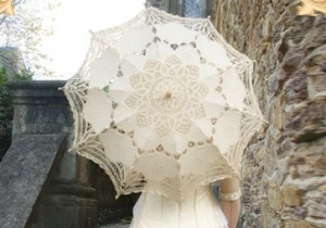 Зонт свадебный цвет айвори 54-3079