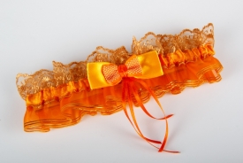 Подвязка для невесты "Оранжевое настроение" 61-2299