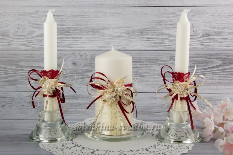 Свадебные свечи для молодоженов 
