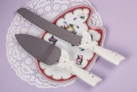 Нож и лопатка для торта "Бабочки" 23-5854