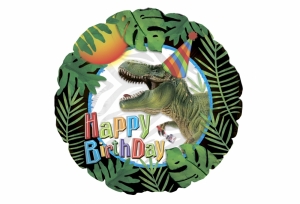 Шар фольгированный "Happy Birthday" - Динозавр 27-6199