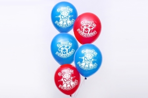 Воздушные шарики "С днем Рождения!" - Человек-паук 5 шт. с лентой 27-6347