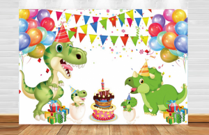 Фотозона "День рождения с динозаврами" 220 х 150 см 50-7234