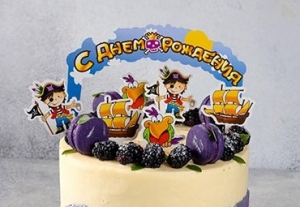 Набор топперов для торта "Маленький пират" 25-906